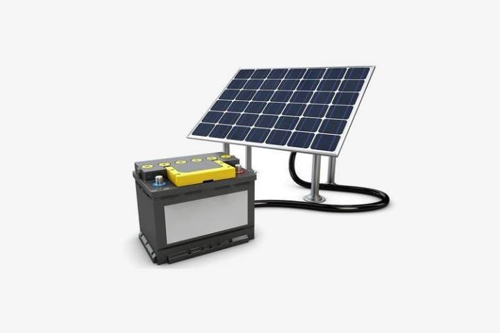 Solar Energy Battery Bg Gray